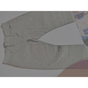 preowned J Crew olive green slim straight leg corduroy jeans sz 34x32